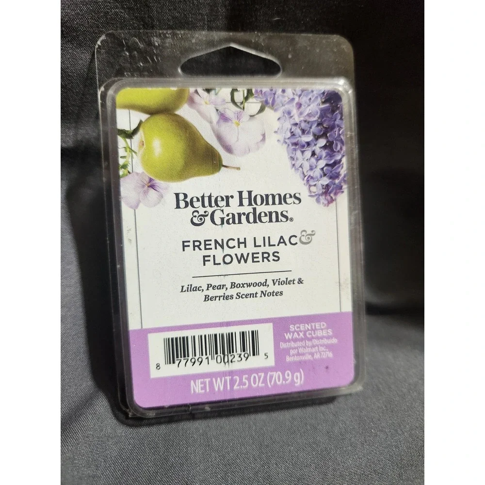 NEW~Better Homes & Gardens French Lilac and Flowers Scented Wax Cubes2.5 oz RARE